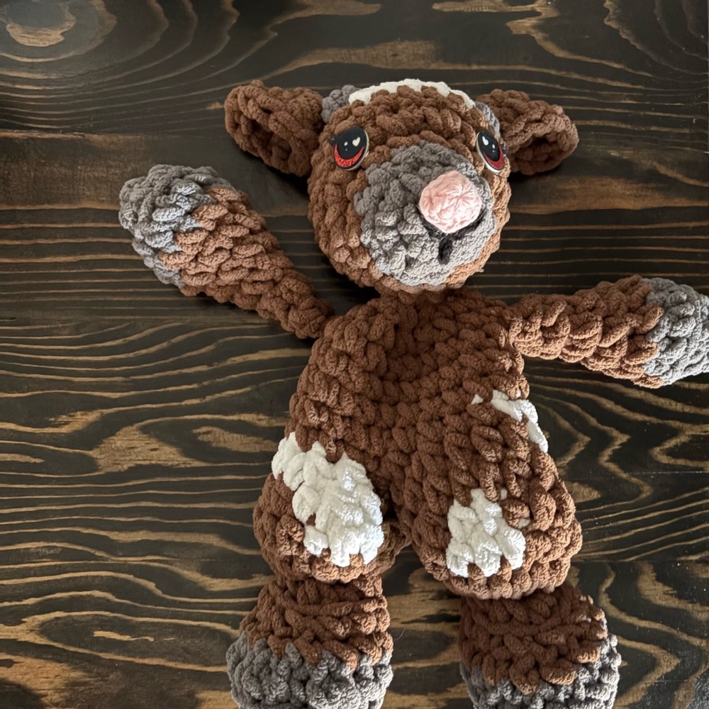 Crocheted baby goat